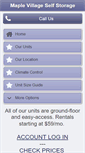 Mobile Screenshot of maplevillagestorage.com
